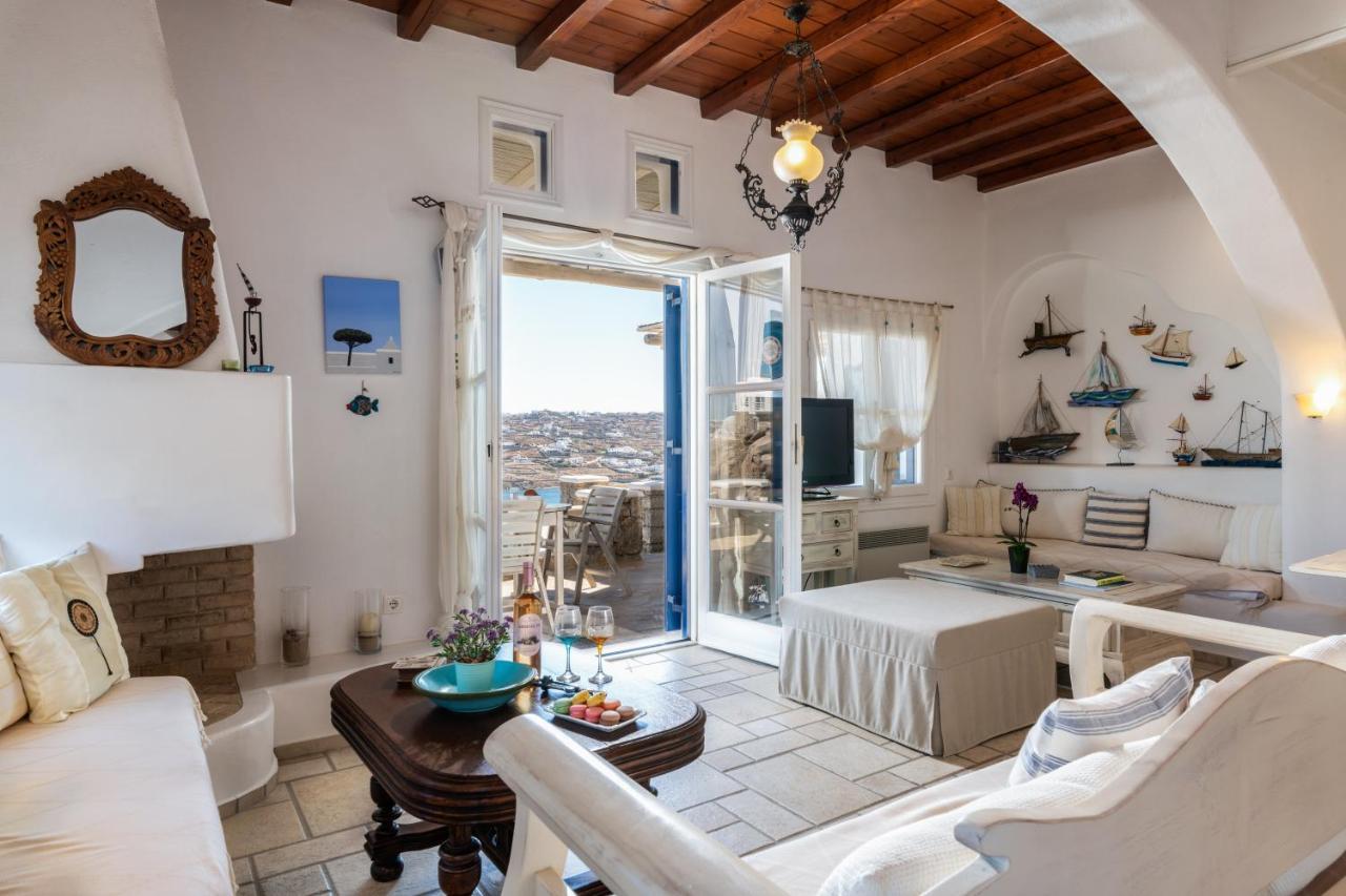 Yalos Mykonos Ornos Pouli Private Apartments W Shared Swimming Pool Mykonos Town エクステリア 写真