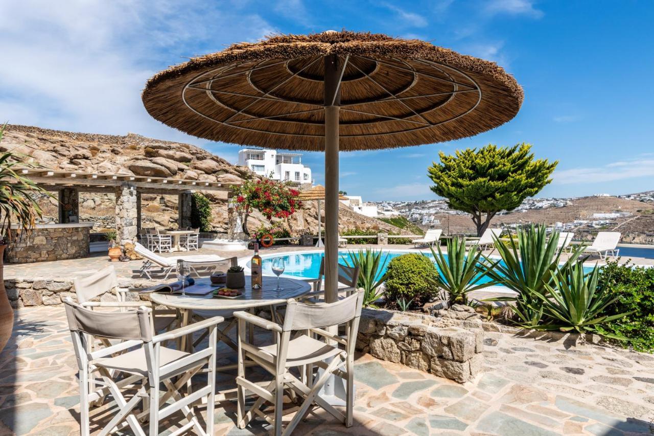 Yalos Mykonos Ornos Pouli Private Apartments W Shared Swimming Pool Mykonos Town エクステリア 写真