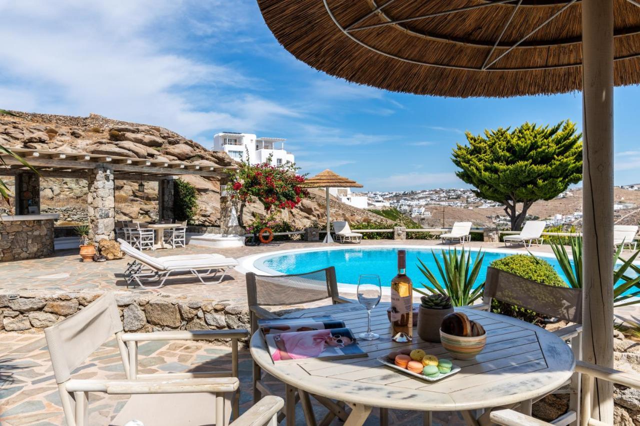 Yalos Mykonos Ornos Pouli Private Apartments W Shared Swimming Pool Mykonos Town エクステリア 写真