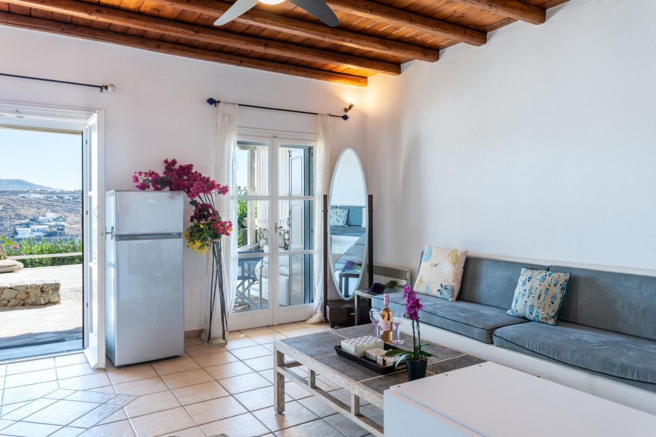 Yalos Mykonos Ornos Pouli Private Apartments W Shared Swimming Pool Mykonos Town エクステリア 写真