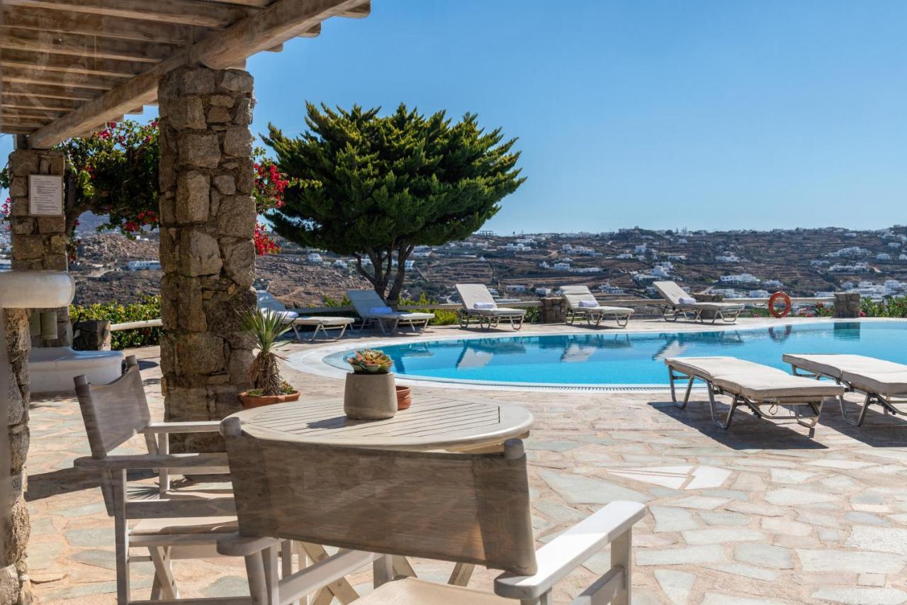 Yalos Mykonos Ornos Pouli Private Apartments W Shared Swimming Pool Mykonos Town エクステリア 写真