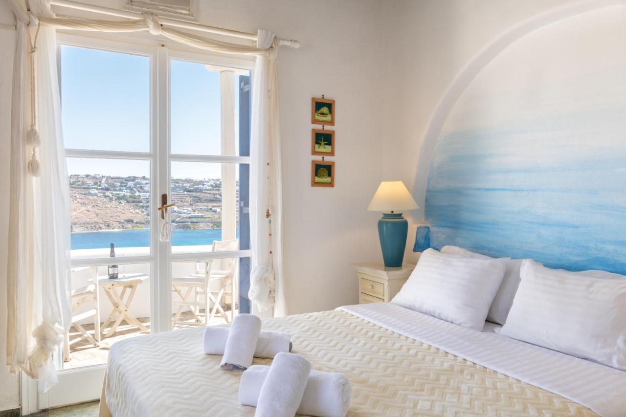 Yalos Mykonos Ornos Pouli Private Apartments W Shared Swimming Pool Mykonos Town エクステリア 写真