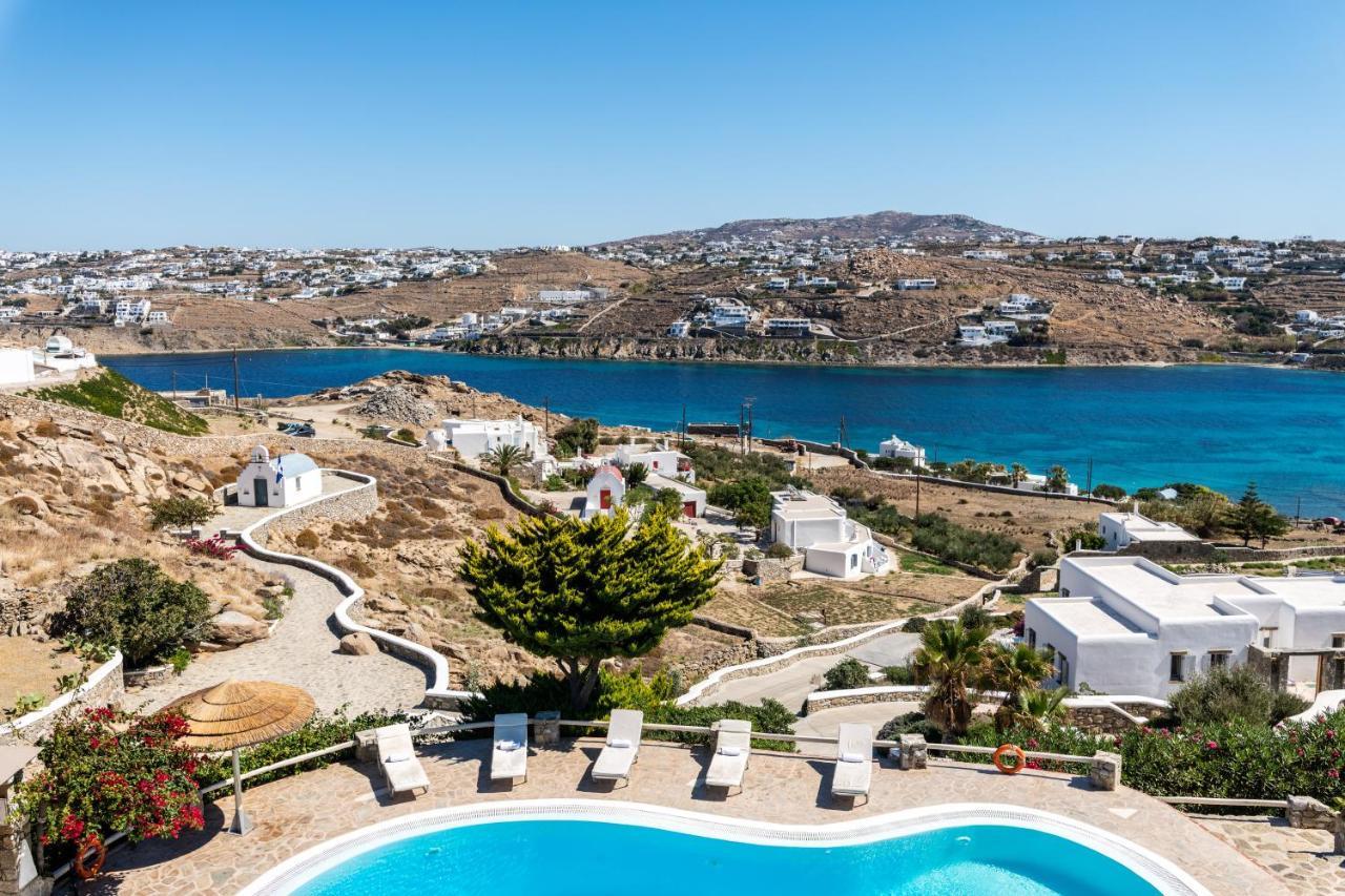 Yalos Mykonos Ornos Pouli Private Apartments W Shared Swimming Pool Mykonos Town エクステリア 写真
