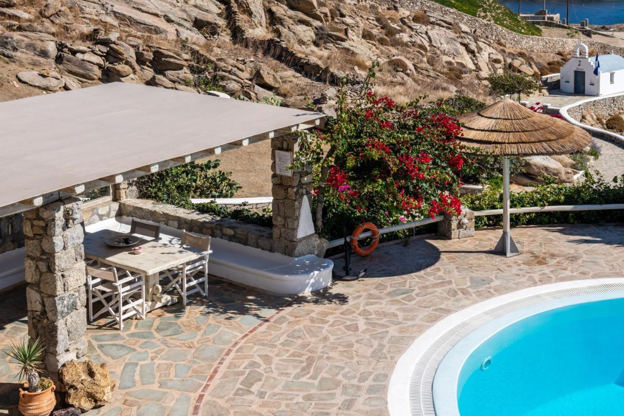 Yalos Mykonos Ornos Pouli Private Apartments W Shared Swimming Pool Mykonos Town エクステリア 写真